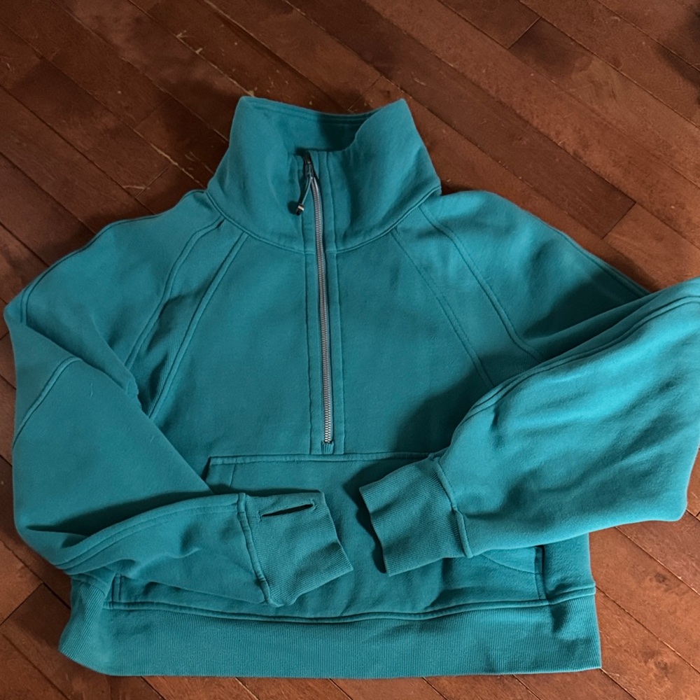 Teal Half-Zip Pullover Sweatshirt Lululemon